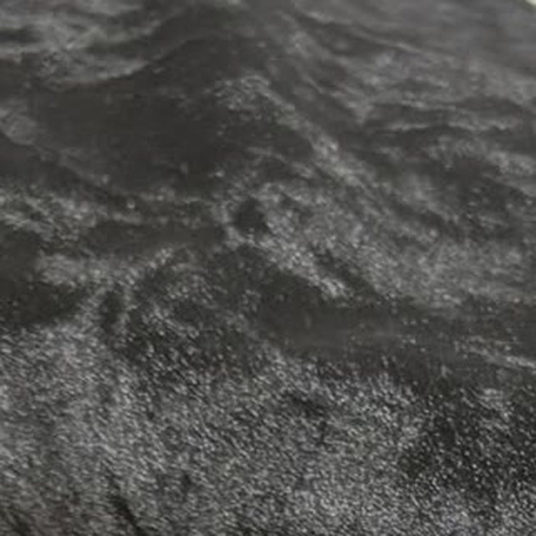 Black stretch crushed velvet fabric