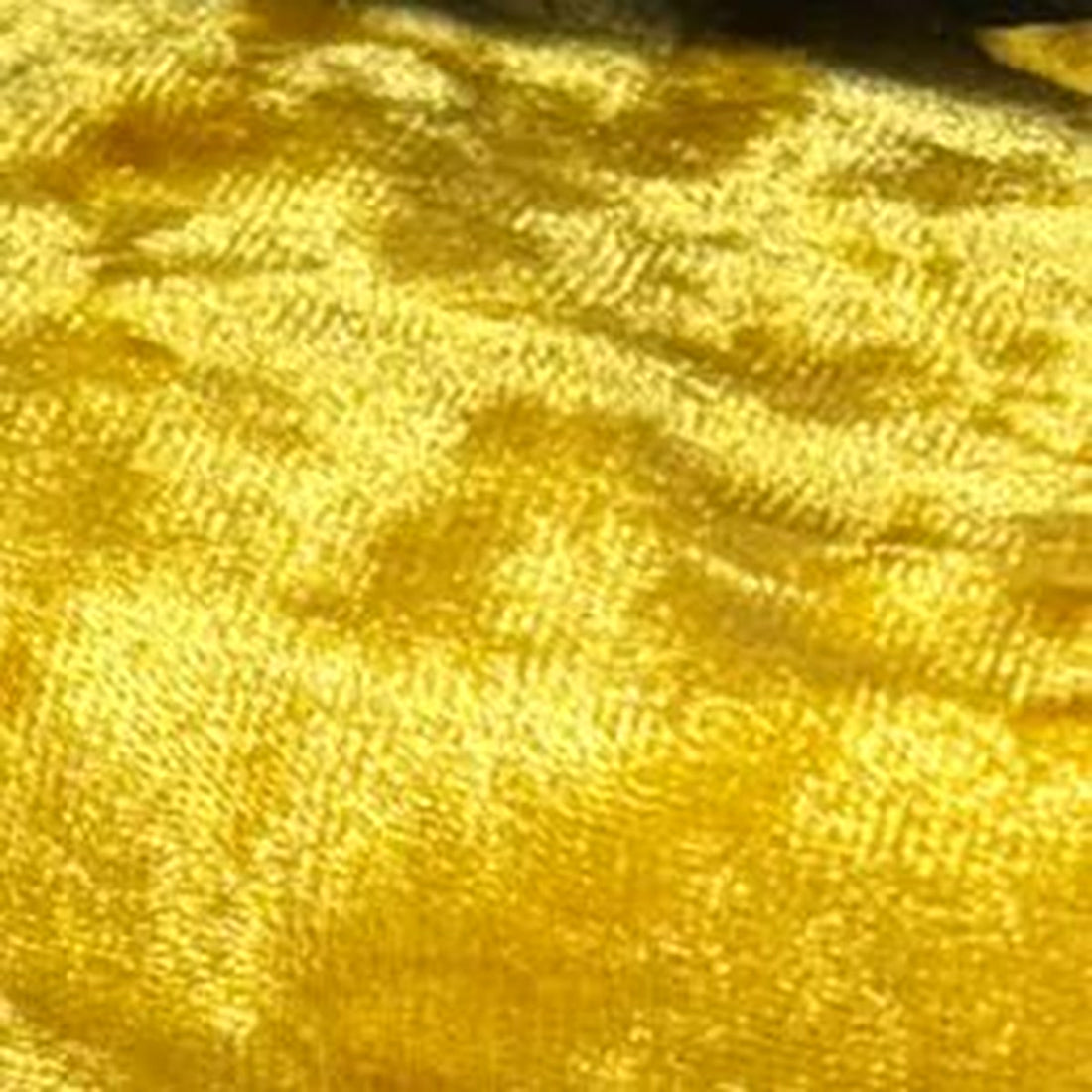 Mustard Gold stretch crushed velvet fabric