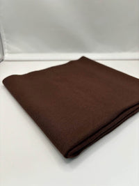 Chocolate Brown ponte roma fabric folded